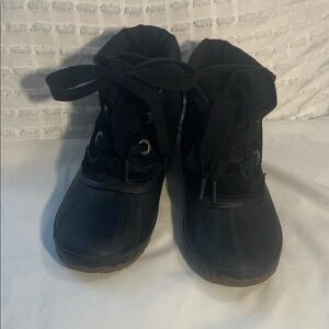 Sperry Black Winter Lace-Up Boots